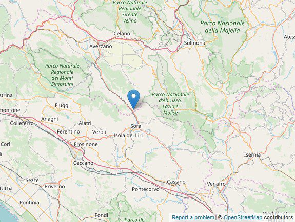 Balsorano due scosse di terremoto oggi sabato 30 novembre 2019