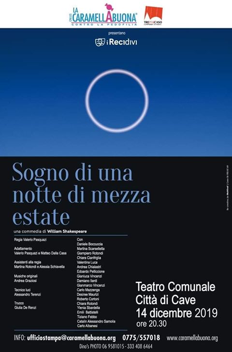 Cave Sogno di una notte di mezza estate a teatro con La caramella buona 14 dicembre 2019