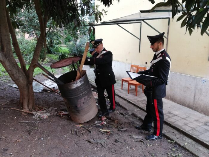 san basilio edilizia abusiva barili droga