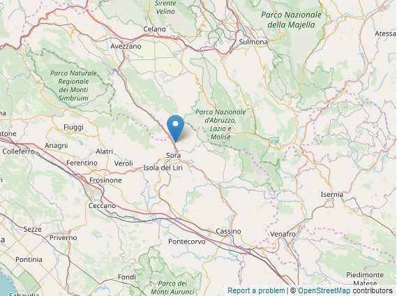 Sora scossa di terremoto oggi 24 gennaio 2020