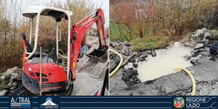 Roma, grossa perdita d'acqua in via Appia Nuova: lavori in corso