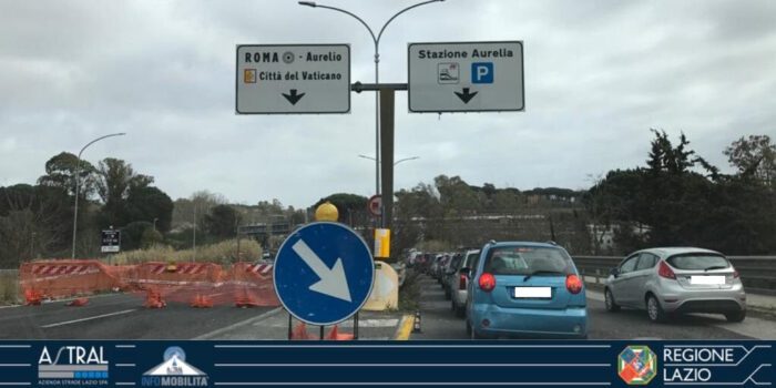 ss1 aurelia code traffico via di brava villa troili oggi 10 marzo 2020