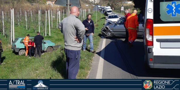 cori strada chiusa incidente scontro frontale via cori giuglianello latina