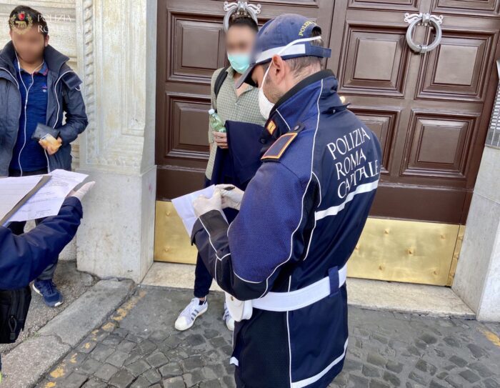 roma controlli polizia locale parco degli acquedotti