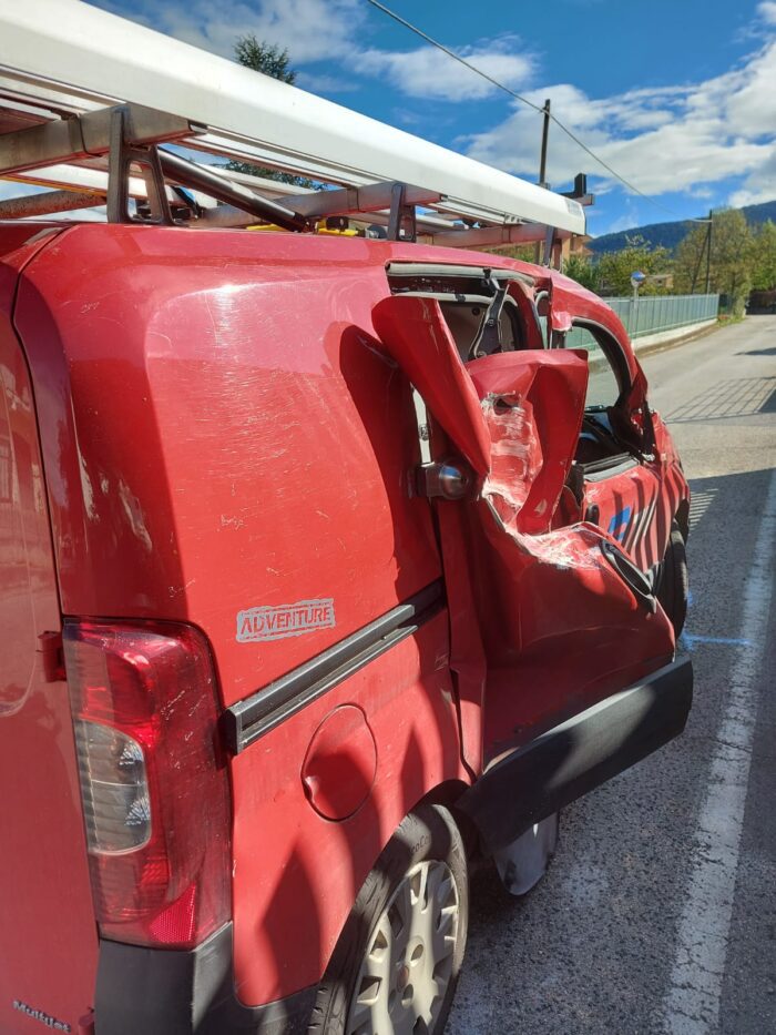 Alatri incidente veicoli 23 aprile 2020 Polizia Locale