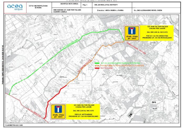 albano laziale lavori via tor paluzzi
