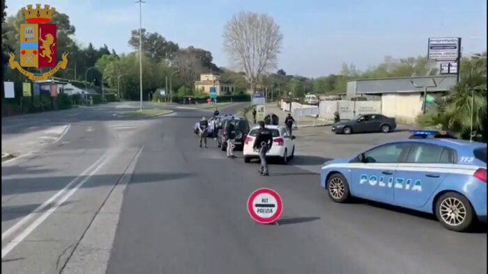 roma ostiense via mare via cocchieri controlli polizia covid 19 pasquetta