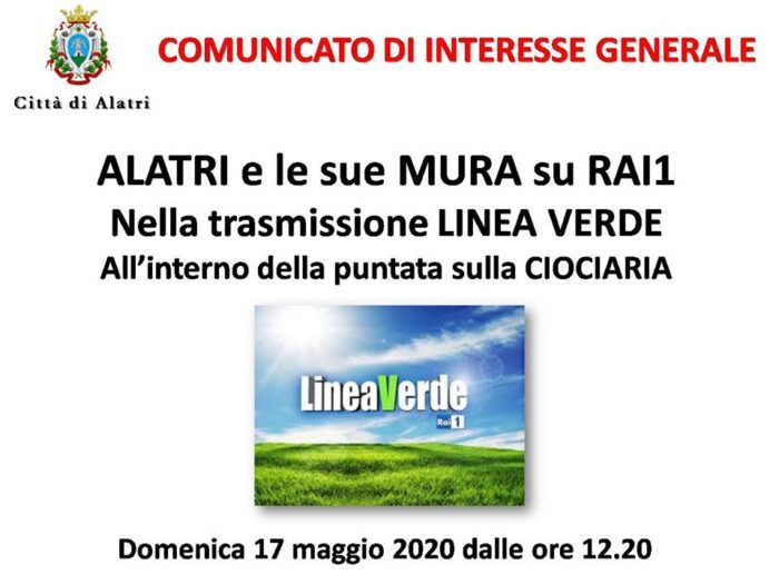 Linea Verde Ciociaria puntata domenica 17 maggio 2020 rai uno