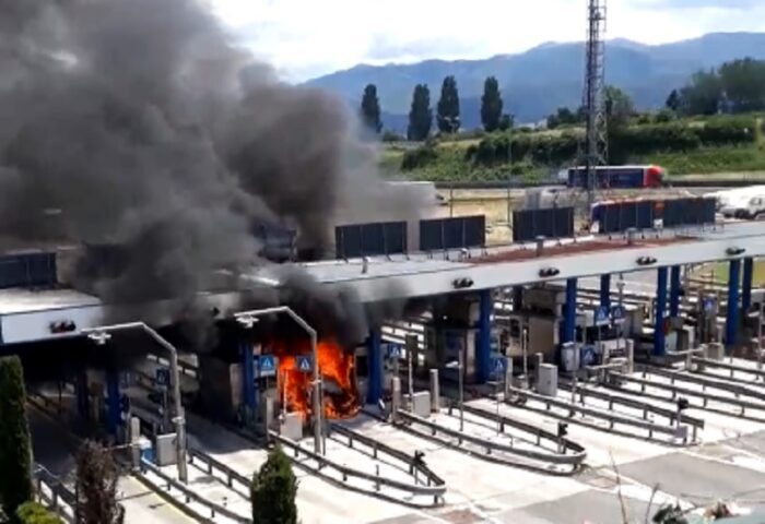 incendio casello valmontone video