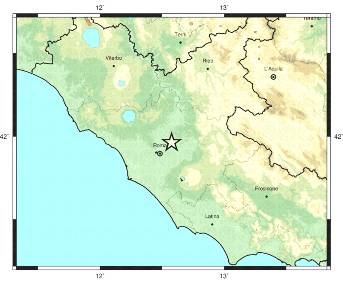 scossa terremoto roma oggi 11 maggio