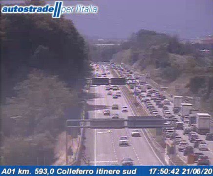 incidente autostrada a1 tra Colleferro e Valmontone traffico oggi 21 giugno 2020