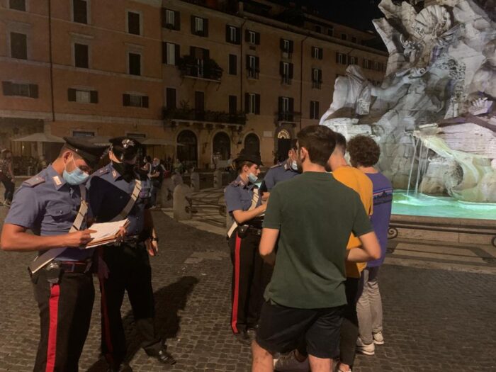 roma controlli sanzioni carabinieri movida piazza bologna trastevere pigneto ostia litorale romano