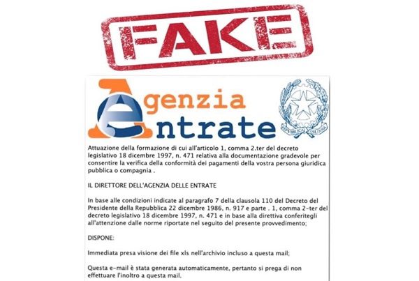 False e-mail dell'Agenzia delle Entrate: occhio all'ennesima truffa online