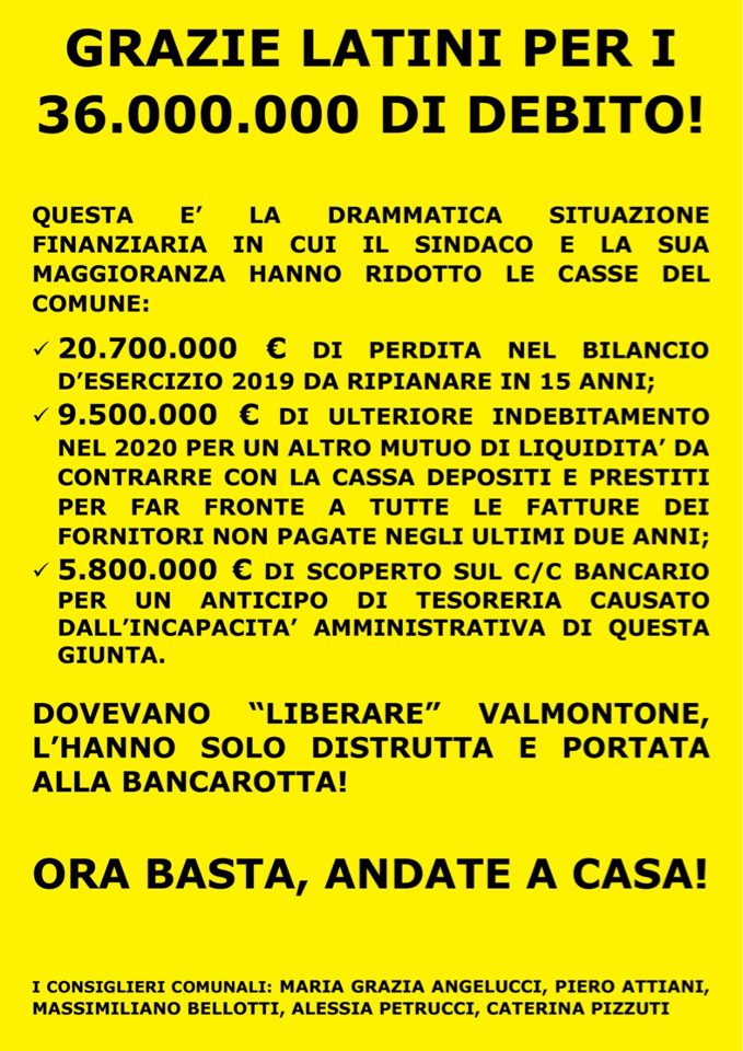 valmontone bellotti latini amministrazione