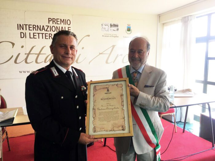 Arce, premiato il Comandante Evangelista: d'ora in poi si occuperò della caserma di Piedimonte San Germano