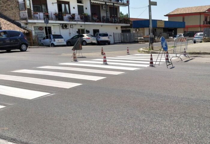 frosinone lavori segnaletica orizzontale