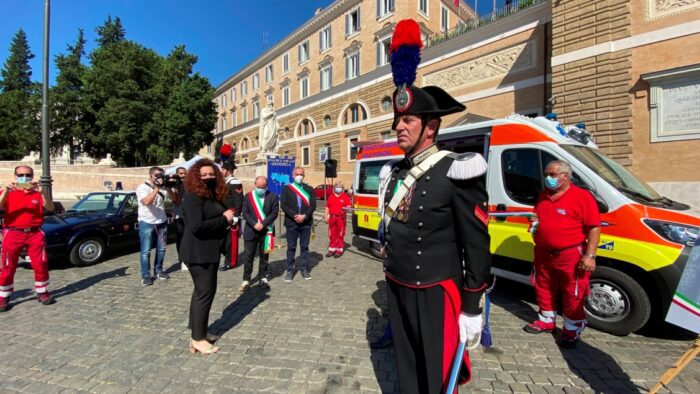 roma cerimonia ambulanza mario cerciello rega carabiniere ucciso