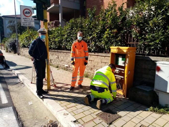 colleferro quattro semafori centralina