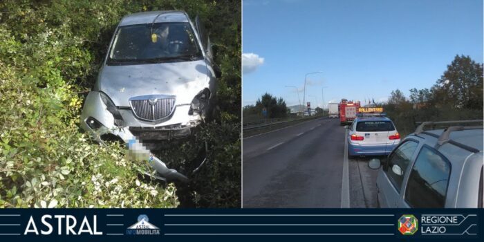 incidente asse attrezzato frosinone oggi autostrada anagni ferentino 5 ottobre 2020