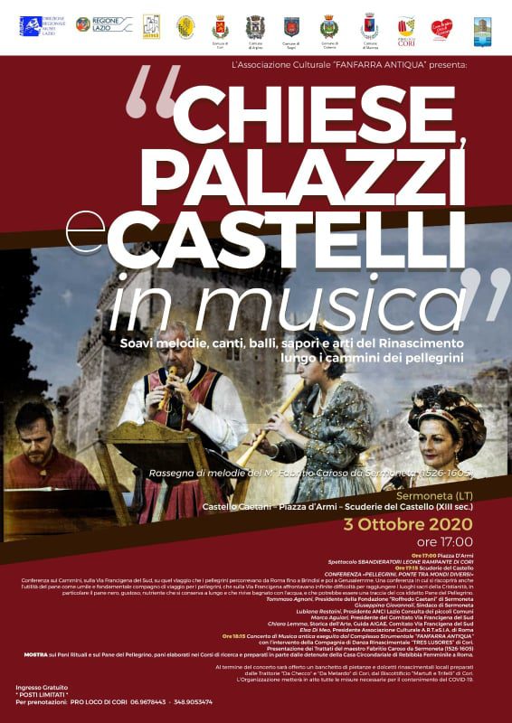 Sermoneta, soavi melodie al Castello Caetani lungo i cammini dei pellegrini