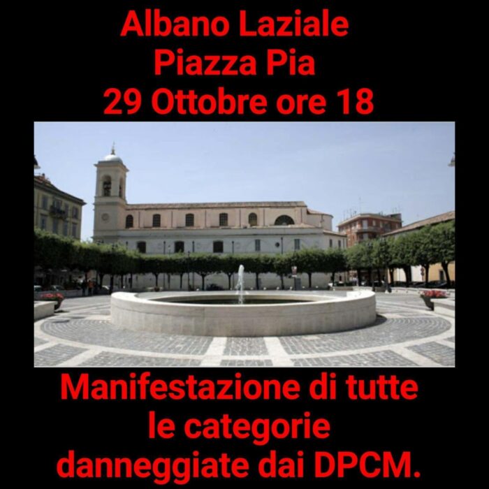 ariccia associazione fraschette protesta dpcm