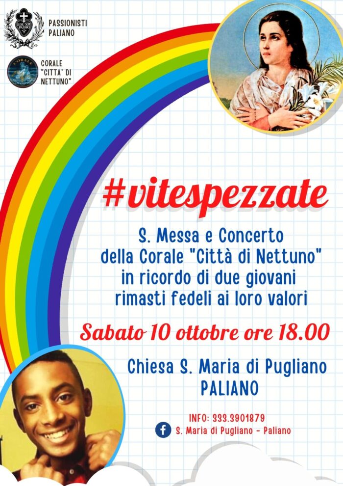 Paliano, Santa messa e concerto in ricordo di Willy e S.Maria Goretti