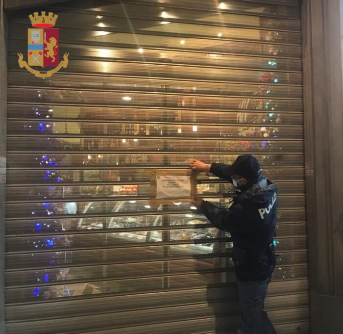 Roma, controlli anti Covid della Polizia: chiuso un locale a Via Cola di Rienzo