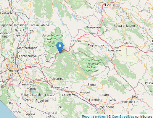 Vicovaro scossa di terremoto oggi 20 dicembre 2020