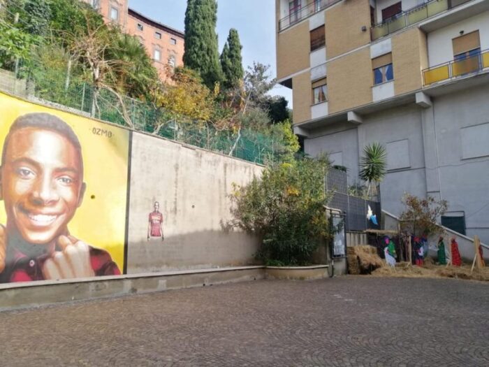 Paliano, cerimonia di benedizione in memoria di Willy nel giorno della Vigilia di Natale