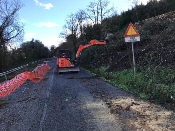 Segni, procedure per la parziale riapertura di via Traiana in corso