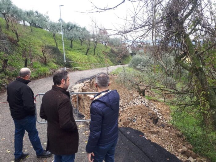 Paliano, allerta frane: ripristinata la viabilità cittadina, ma richiesta la somma urgenza per via Cimate