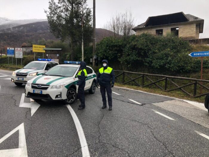 Strada chiusa Monte Livata Subiaco oggi 3 gennaio 2021