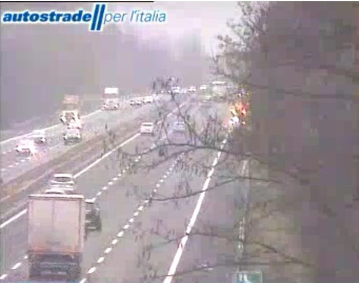 A1 incidente tra Valmontone e Colleferro oggi 12 gennaio 2021