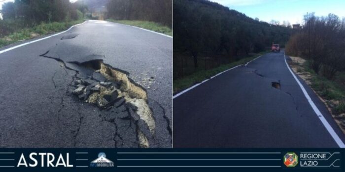 Strada Pedemontana chiusa per frana oggi 5 gennaio 2021