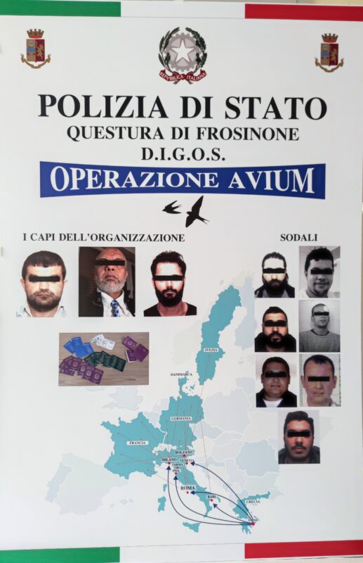 FROSINONE OPERAZIONE AVIUM