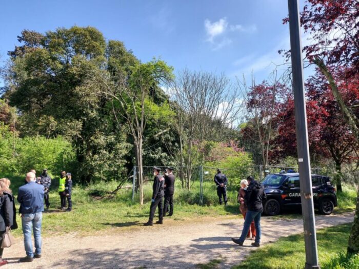 roma parco rabin sgomberato insediamento abusivo