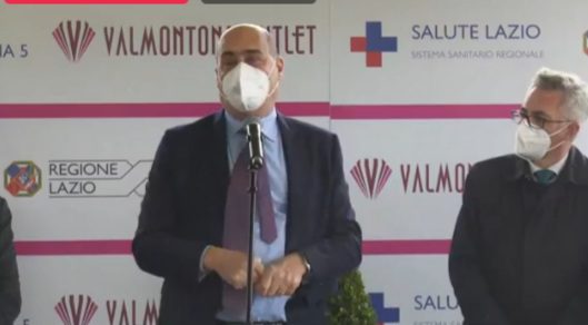 Valmontone Outlet. Inaugurato il primo Drive-In vaccinale nel Lazio: sarà attivo dal 19 aprile