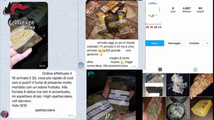 Roma. Start up stupefacente: arrestato giovane pusher 2.0. Gestiva lo spaccio tramite social con servizio di delivery (FOTO)