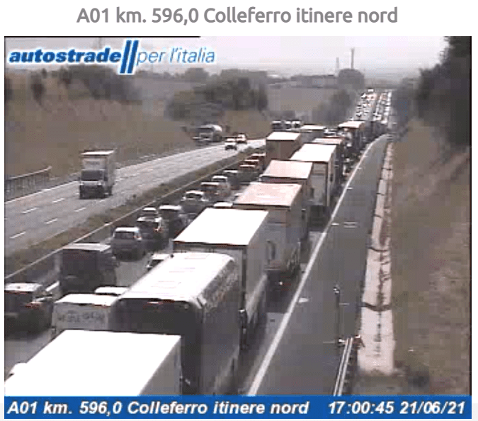 autostrada incidente valmontone anagni roma sud oggi eliambulanza camion auto oggi 21 giugno 2021