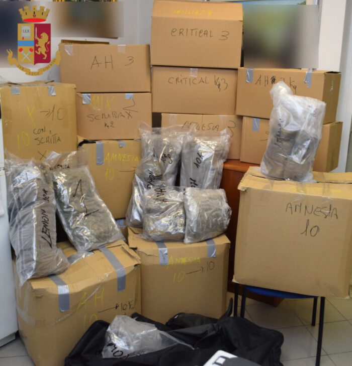 Setteville, ben 120 kg. di droga sequestrati: avrebbero fruttato un milione e mezzo di euro a un 67enne romano