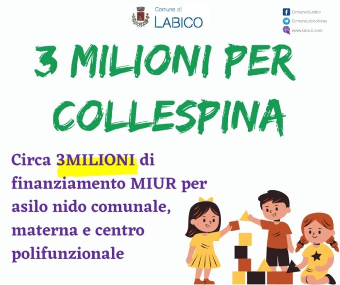 labico miur 3 milioni collespina