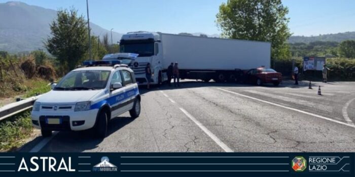 sr155 fiuggi incidente oggi 2 agosto 2021