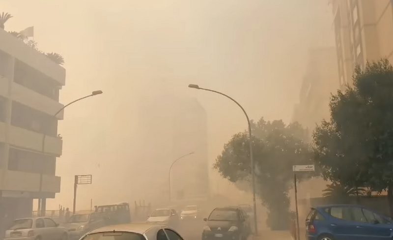 incendio latina fumo città residenti strada