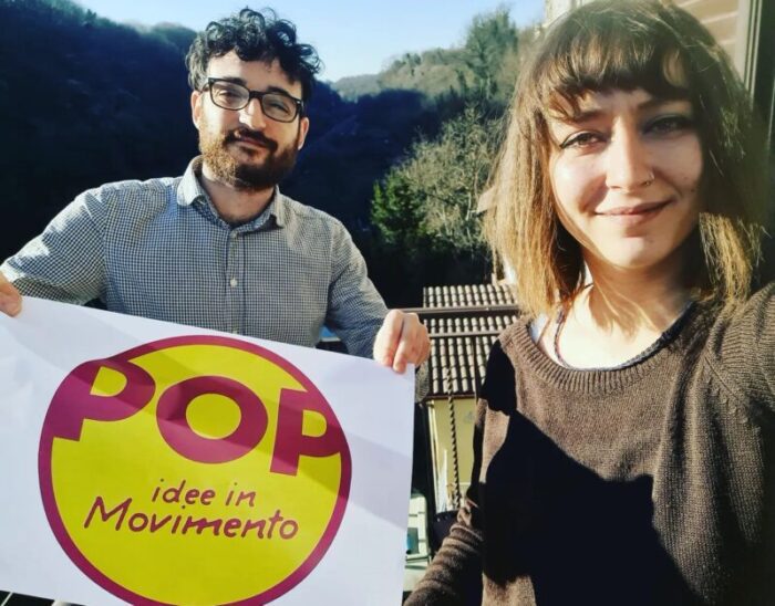 Alessandro Coltré e Giulia Lorenzon sono i referenti di Pop per l'area Sud della provincia di Roma - Valle del Sacco, Monti Lepini e Monti Prenestini