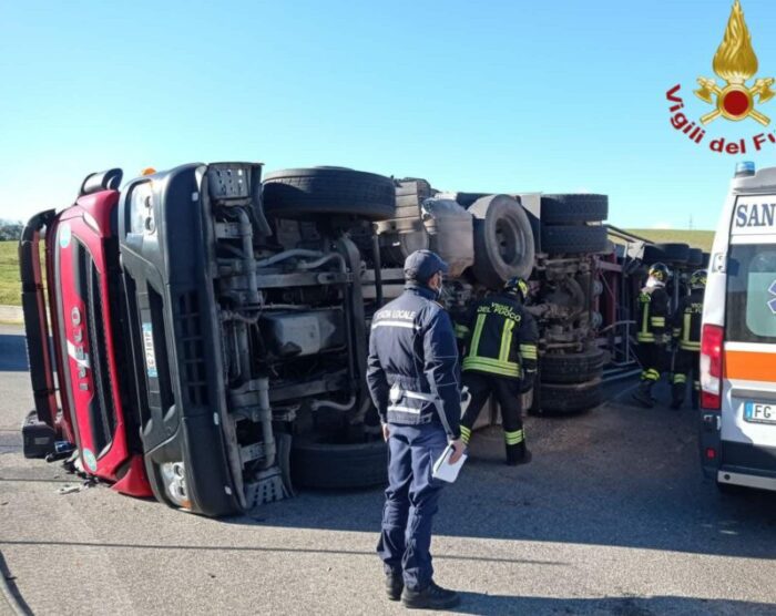 ariccia via campoleone tir ribalta