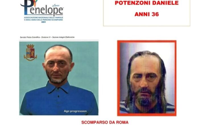 Roma, ancora nessuna notizia di Daniele Potenzoni. L'invito a ritrovare l'uomo, scomparso, nel 2015 è stato rilanciato oggi da Chi l'ha visto?