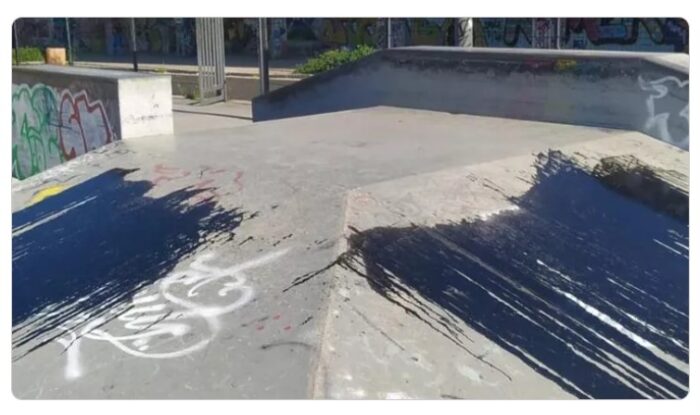 Roma vandalizzato skatepark Cinecittà Est