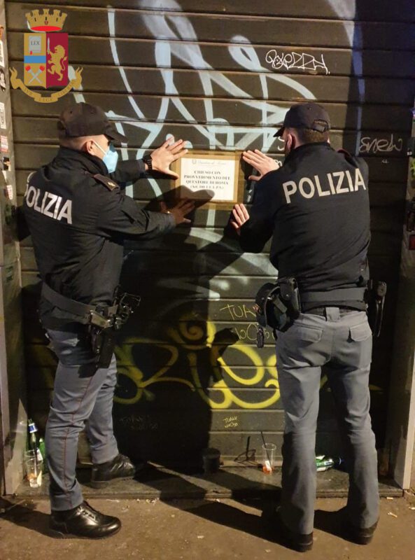 San Lorenzo arrestate persone denunciate chiusi locali