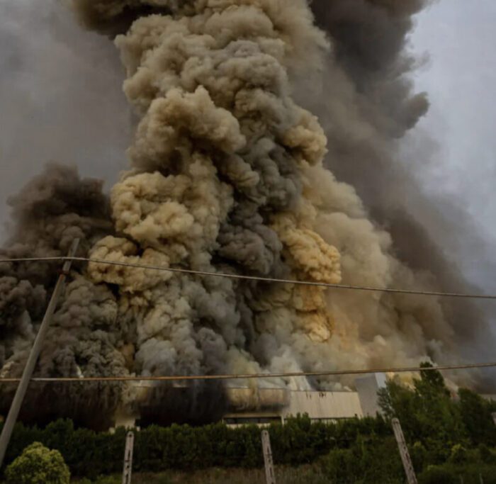 Incendio Malagrotta diossine aria