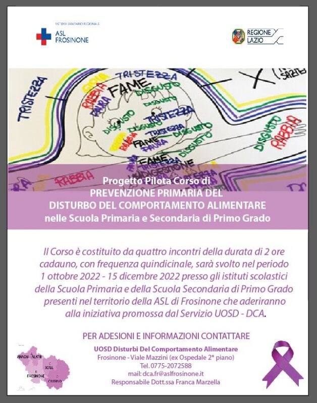 asl frosinone progetto pilota scuole